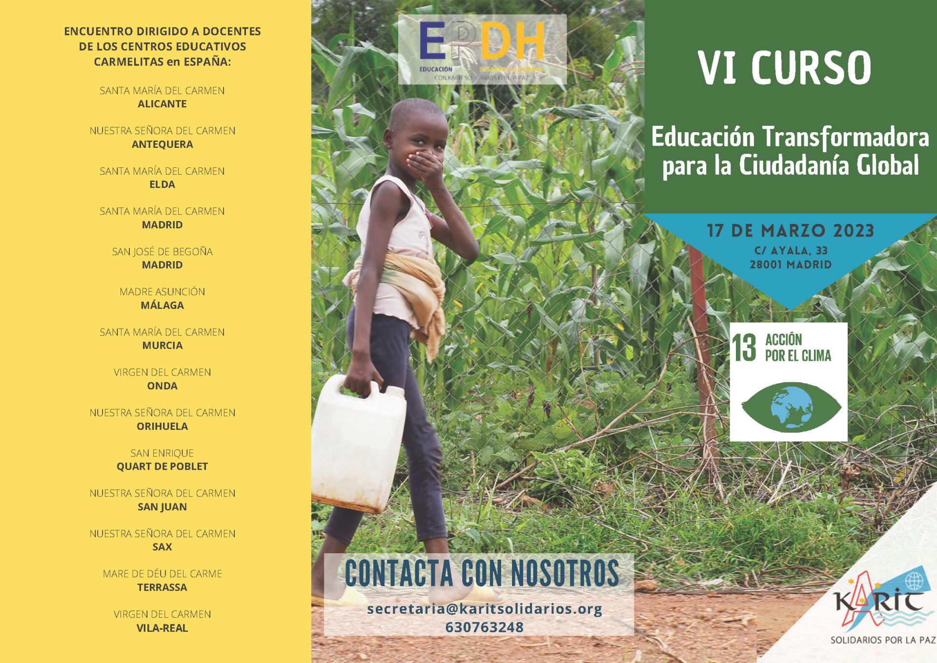 VI Curso de Educación Transformadora para el Desarrollo