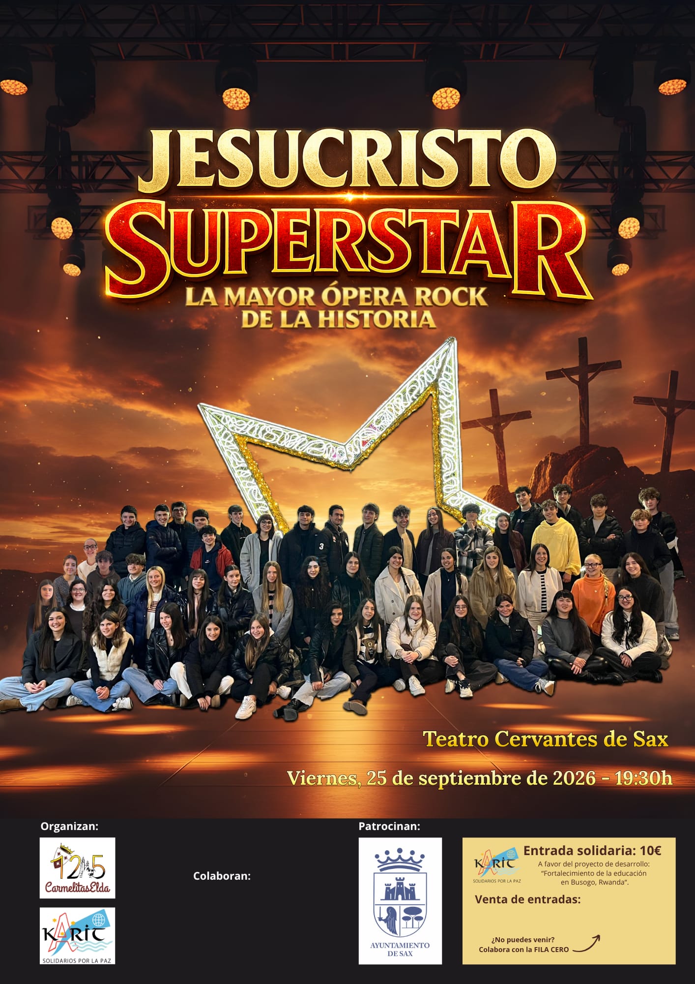 «Jesucristo Superstar» en el Teatro Cervantes de SAX (Alicante)