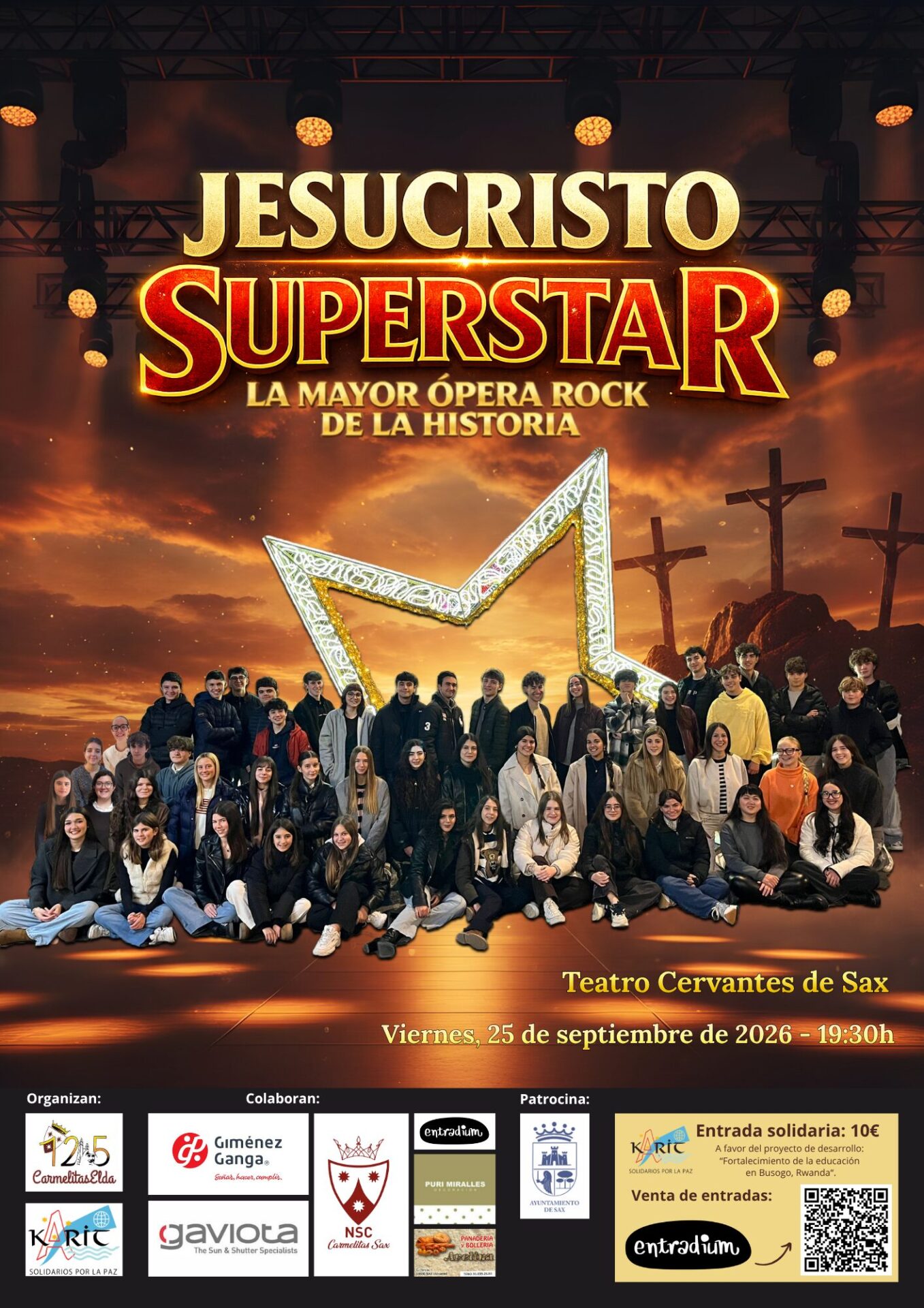 «Jesucristo Superstar» en el Teatro Cervantes de SAX (Alicante)