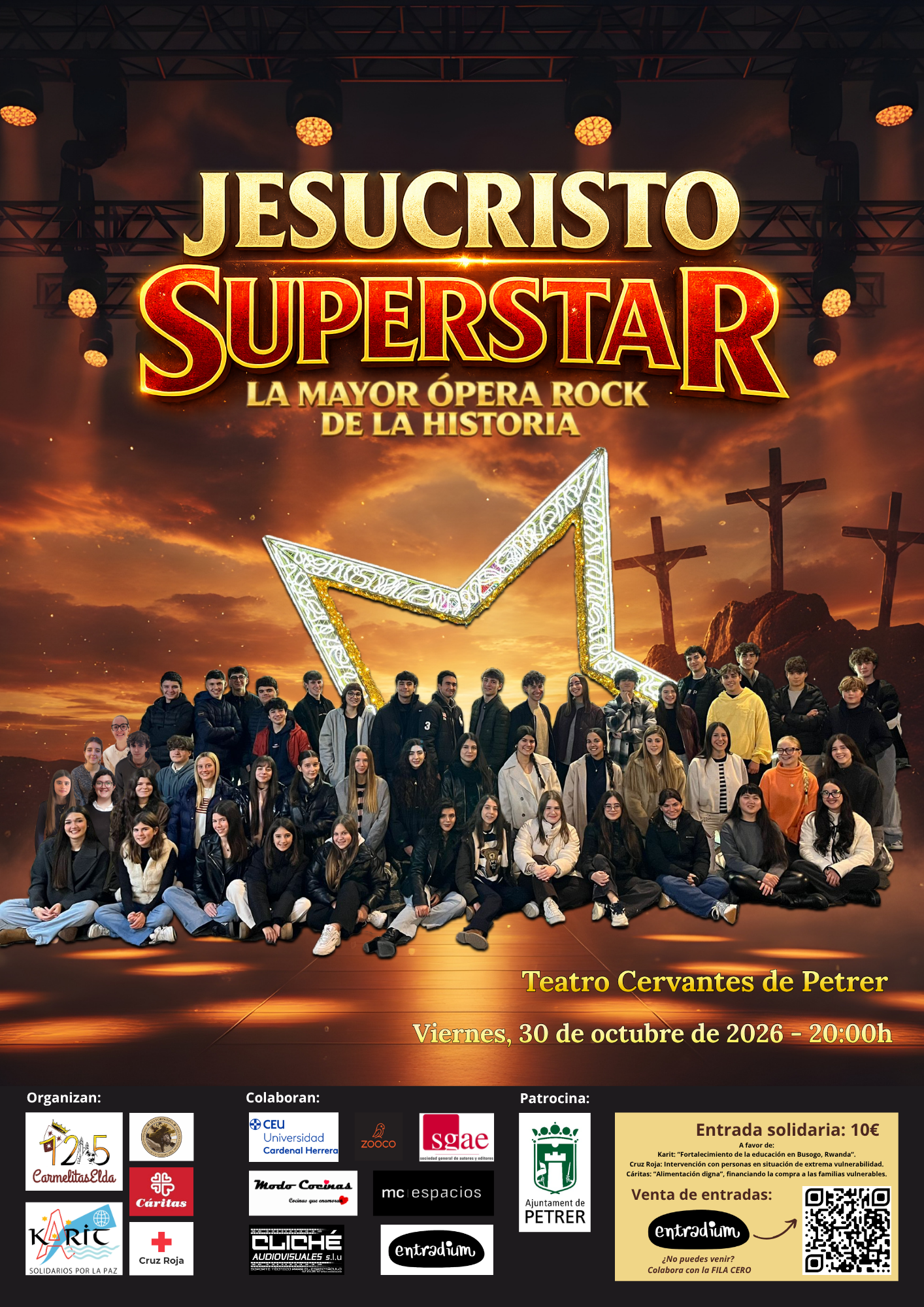 «Jesucristo Superstar» en el Teatro Cervantes de PETRER (Alicante)
