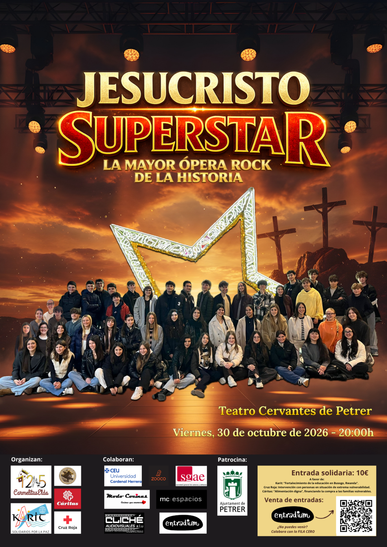 «Jesucristo Superstar» en el Teatro Cervantes de PETRER (Alicante)