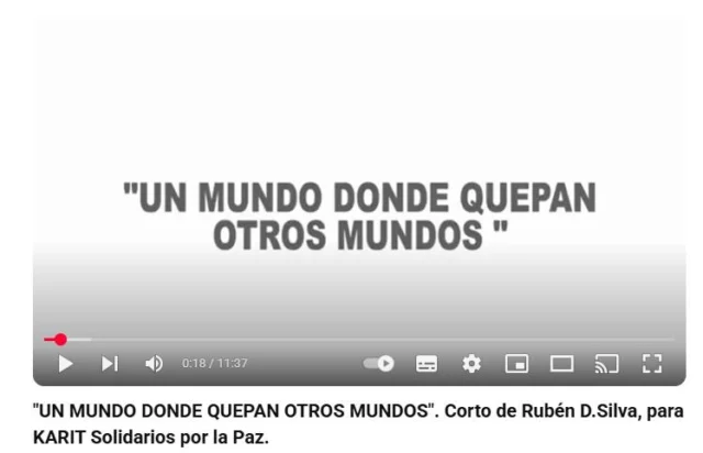 Karit Proyectos: 

En la asamblea de 2025 tuvimos la suerte de ver el estreno del corto que hoy os compartimos, y que podéis ver en el canal de youtube de Karit: 
"Un mundo donde quepan otros mundos". 
Realizado en Colombia, por @rubend05, con el testimonio de P.Lauro Negri en el Centro MªEugenia Velandia, en el Barrio Sueños de Libertad, Arjona. 

https://www.youtube.com/watch?v=GFukBq0z8gE

Maravilloso testimonio real y actual que os invitamos a no perderos. 
¡Otro mundo es posible. Depende de tí! 
Queremos agradecer a quienes han participado y lo han hecho posible. Gracias @rubend05... MIL GRACIAS!

#SueñosdeLibertad #FraternidadqueTransforma #ArjonaColombia #EducarenComunidad